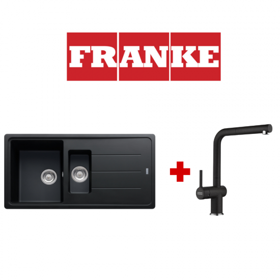 Franke Kampanya Basis BFG 651-97 Granit Nero Evye ve Active Plus Spiralli Nero Armatür Kampanyası