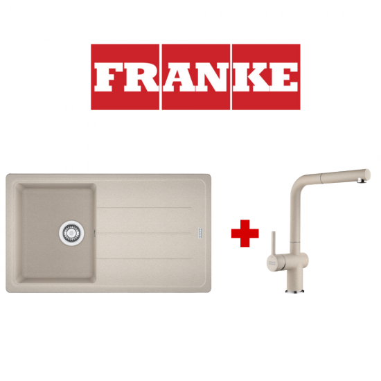 Franke Kampanya Basis BFG 611-86 Sahara Granit Evye ve Franke Active Plus Sahara Armatür
