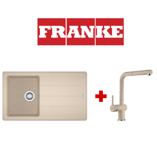 Franke Kampanya Basis BFG 611-86 Avena Granit Evye ve Franke Active Plus Avena Armatür