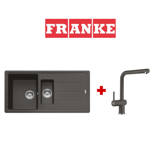 Franke Kampanya Basis BFG 651-97 Granit Slate Grey Evye ve Active Plus Spiralli Slate Grey Armatür Kampanyası  