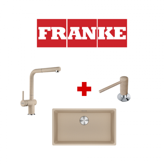 Franke Kampanya Maris MRG 110-72 Granit Avena Evye ve Active Plus Spiralli Avena Armatür ve Sıvı Sabunluk Kampanyası