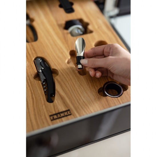 Franke Mythos FMY 14 WCRD XS Şaraplık Siyah + Inox  Ankastre Aksesuar Çekmecesi