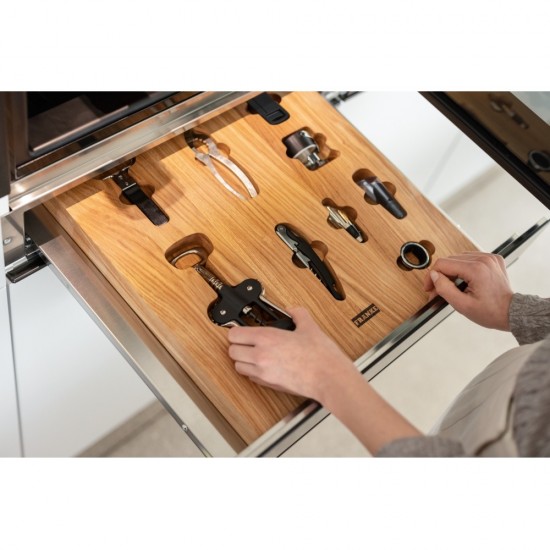 Franke Mythos FMY 14 WCRD XS Şaraplık Siyah + Inox  Ankastre Aksesuar Çekmecesi