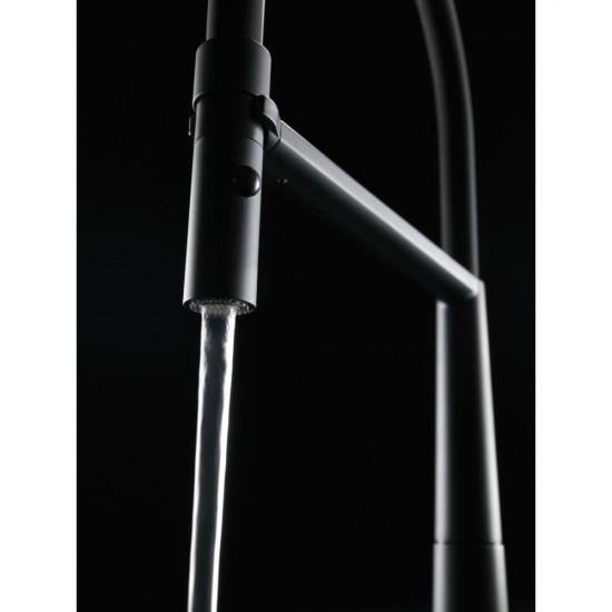 Franke Icon Semi Pro Duşlamalı Spiralli Matt Black Armatür