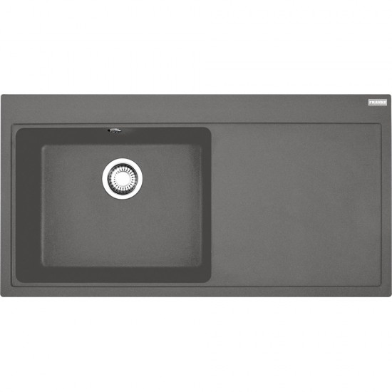 Franke Mythos MTG 611-100 SAĞ Damlalıklı Stone Grey Granit Evye