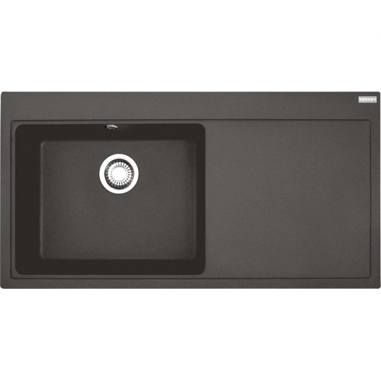 Franke Mythos MTG 611-100 SAĞ Damlalıklı Slate Grey Granit Evye
