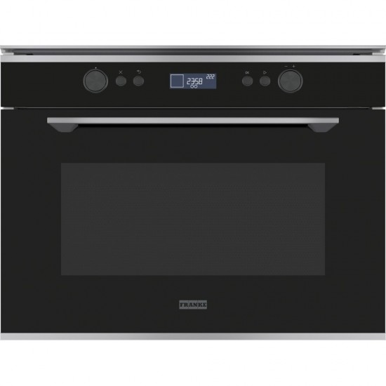 Franke Mythos FMY 45 MW XS Buharlı Siyah + Inox Kombi Mikrodalga 