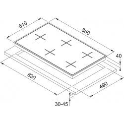 Franke Smart Linear FHNL 905 4G TC XS C Inox Ankastre Ocak