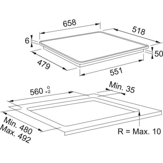 Franke Maris FMA 654 I F BK XS Siyah + Inox İndüksiyonlu Ankastre Ocak