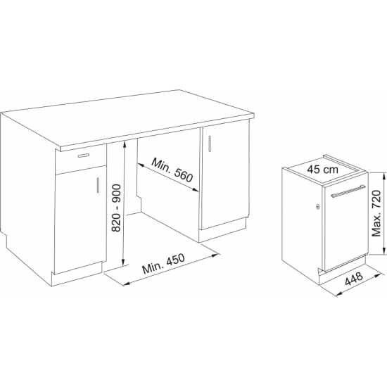 Franke FDW 4510 E8P E 45 CM Tam Ankastre Bulaşık Makinesi