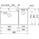 Franke Box Center BWX 220-54-27 Özel Tasarım Inox Evye