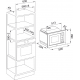 Franke Smart Linear FSL 20 MW BK Ankastre Mikrodalga