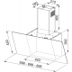 Franke Smart Linear Vertical FPJ 615 V BK/SS Beyaz + Inox Ankastre Duvar Tipi Davlumbaz