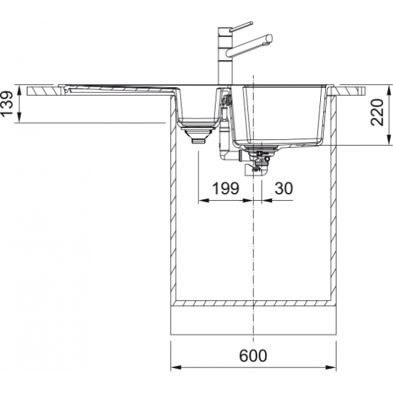 Franke Kampanya Urban UBG 651-100 Granit Sahara Evye ve Active Plus Spiralli Sahara Armatür
