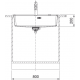 Franke Maris MRG 610-72 TL Matt Black Granit Evye