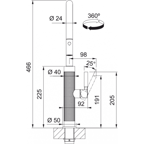 Franke Mythos Masterpiece Copper Spiralli Armatür
