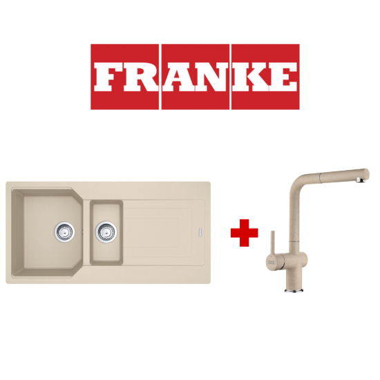 Franke Kampanya Urban UBG 651-100 Granit Avena Evye ve Active Plus Spiralli Avena Armatür