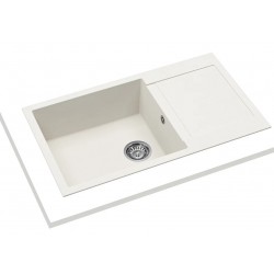 Teka Clivo 60 B-TQ 1B 1D Marble White Tezgah Üstü Evye - 115350006