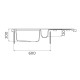 Teka CLIFF 60 B-TQ Marble White Tezgah Üstü Evye - 115380002