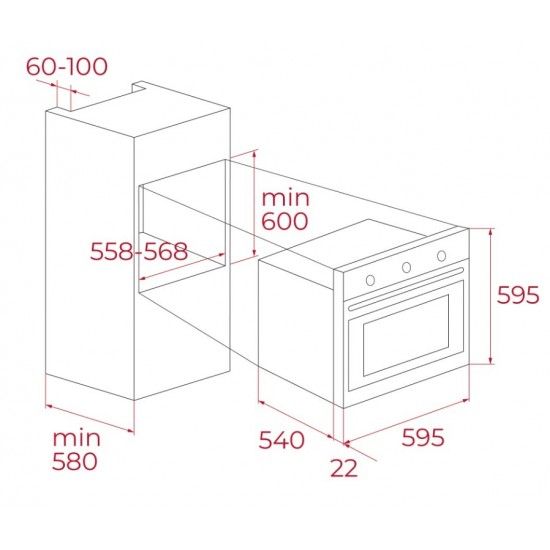 Teka CHEF 4 Gri Cam Kampanyalı Ankastre Set