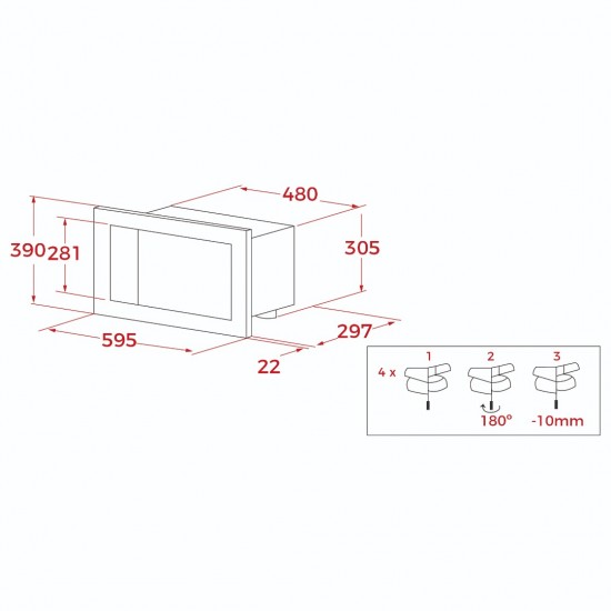 Teka MS 620 BIS Ankastre Inox Mikrodalga