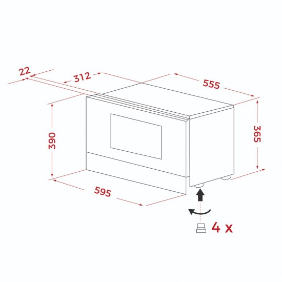 Teka ML 8220 BIS L BK Ankastre Mikrodalga Fırın - 112030001