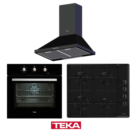 Teka CHEF 3 Siyah Metal Kampanyalı Ankastre Set