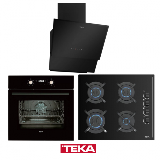 Teka CHEF 7 Siyah Cam Kampanyalı Ankastre Set