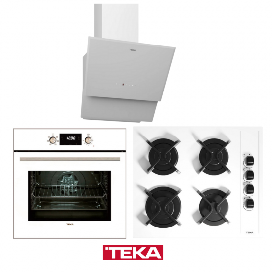 Teka CHEF 8 Beyaz Cam Kampanyalı Ankastre Set