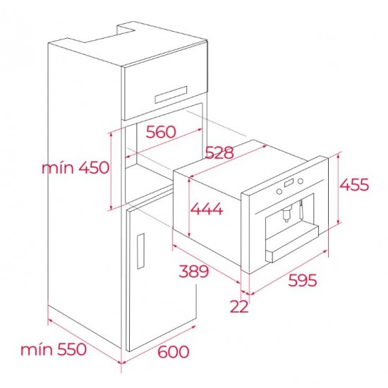 Teka CLC 855 GM Çekirdek Öğütücülü Ankastre Kahve Makinesi  - 41598030