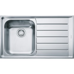 Franke Neptun NEX 611 İnox Tezgah Üstü Sağ Damlalıklı Çelik Evye + Active Plus Çelik Armatür Kampanyası