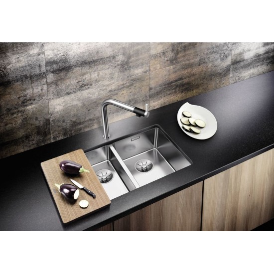 Blanco Andano 340 / 180 IF Küçük Hazne Solda  Tezgah Altı 1.5 Gözlü Çelik Evye - 522973