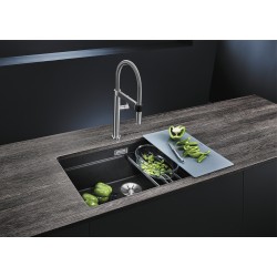 Blanco Etagon 700 U Tezgah Altı Tek Hazneli Damlalıksız Kahve Granit Evye - 525176