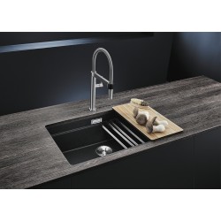 Blanco Etagon 700 U Tezgah Altı Tek Hazneli Damlalıksız Kaya Gri Granit Evye - 525168