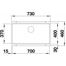 Blanco Etagon 700 U Tezgah Altı Tek Hazneli Damlalıksız Tartufo Granit Evye - 525174