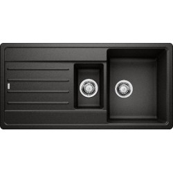 Blanco Legra 6 S Tezgah Üstü 1.5 Gözlü Siyah Granit Evye - 526086