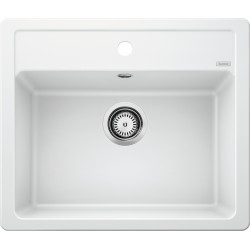 Blanco Legra 6 Tezgah Üstü 1 Gözlü Damlalıksız Granit Beyaz Evye - 523334