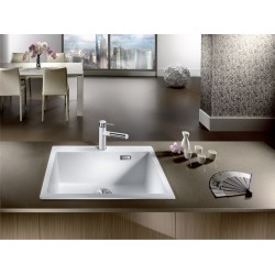 Blanco Pleon 8 Tezgah Üstü Damlalıksız Granit Soft Beyaz Evye - 527140