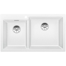 Blanco Pleon  9  Tezgah Üstü 2 Gözlü Damlalıksız Granit Beyaz Evye - 523061