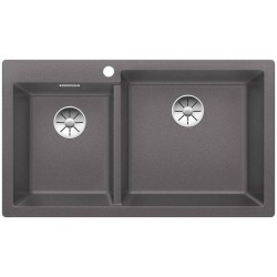 Blanco Pleon  9  Tezgah Üstü 2 Gözlü Damlalıksız Granit Kaya Gri Evye - 523058