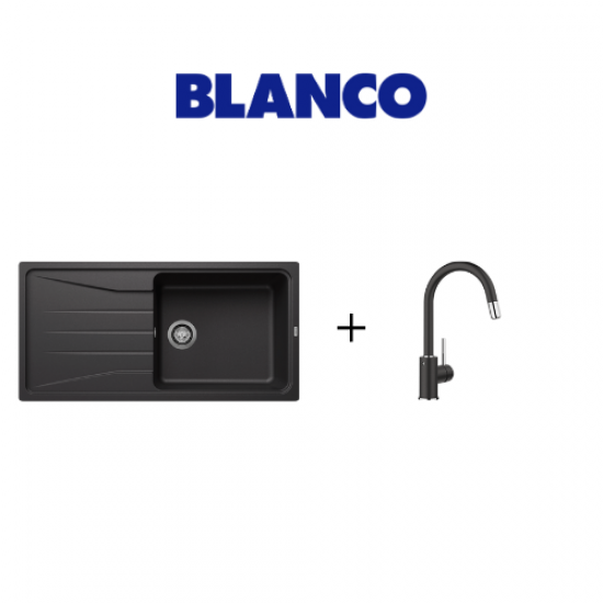Blanco SONA 6 S XL Tezgah Üstü Antrasit Granit Eviye + Mida S Sprialli Antrasit Armatür