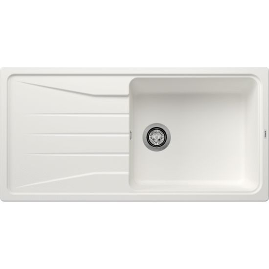 Blanco SONA 6 S XL Tezgah Üstü Bianco Granit Eviye + Mida S Sprialli Bianco Armatür