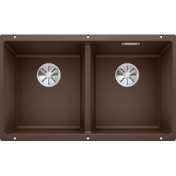 Blanco Subline 350 / 350 U Tezgah Altı 2 Gözlü Damlalıksız Kahve Granit Evye - 523583