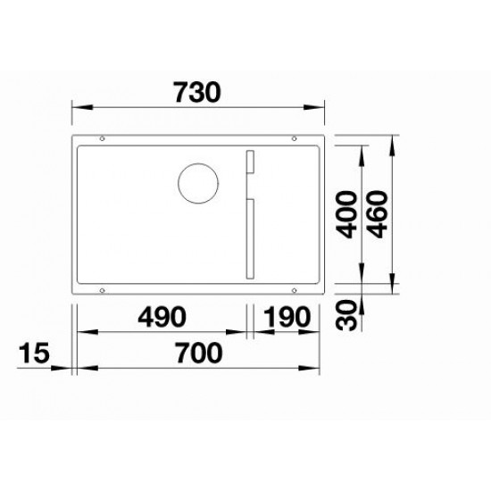 Blanco Subline 700 U Level 1.5 Gozlu Tezgah Altı Damlalıksız Beyaz Granit Evye - 523456