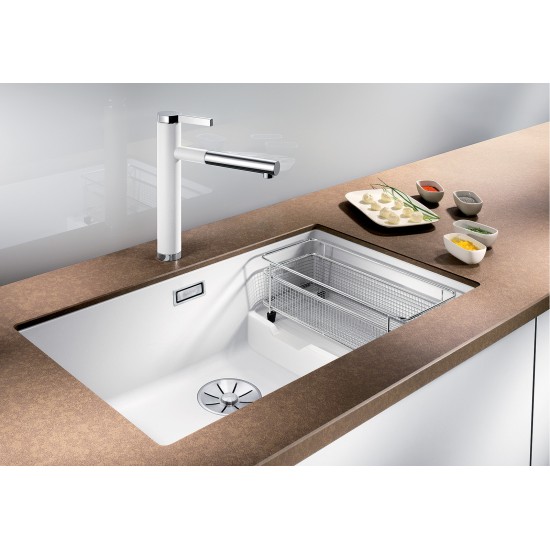 Blanco Subline 700 U Level 1.5 Gozlu Tezgah Altı Damlalıksız Beyaz Granit Evye - 523456