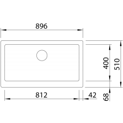 Blanco VINTERA XL 9 UF Tezgaha Sıfır / Tezgah Altı Granit Kahve Evye - 526108