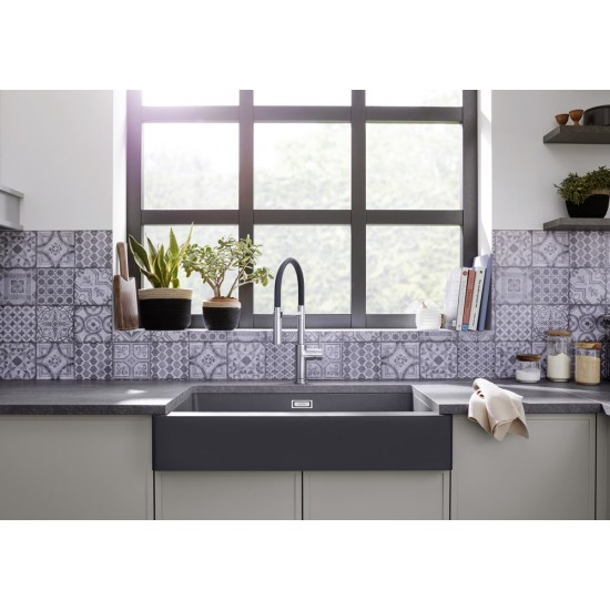 Blanco VINTERA XL 9 UF Tezgaha Sıfır  / Tezgah Altı Granit Kaya Gri Evye - 526102