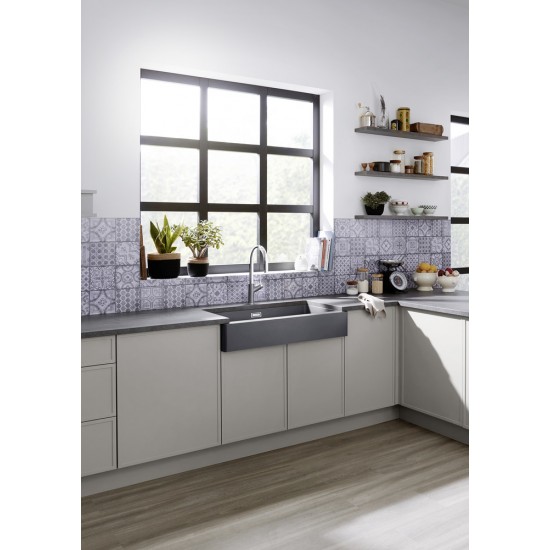Blanco VINTERA XL 9 UF Tezgaha Sıfır  / Tezgah Altı Granit Kaya Gri Evye - 526102