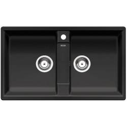 Blanco ZIA 9 Tezgah Üstü 2 Gözlü Damlalıksız Granit Antrasit Evye - 516686