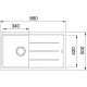 Franke Basis BFG 611-86 Nero Granit Evye